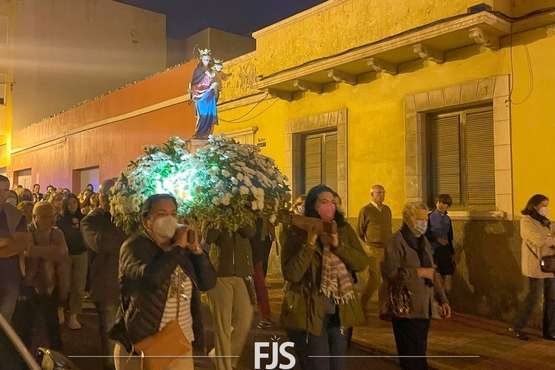 Telde madruga con el Rosario de la Aurora/Francisco Javier Santana.