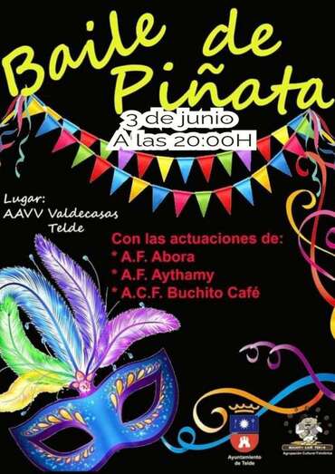 Cartel del baile de piñatas/TA.