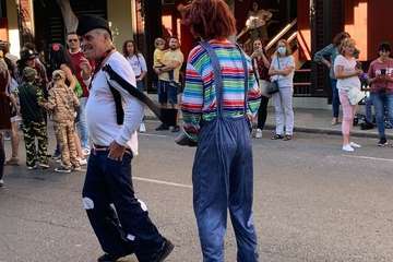 Una marea humana 'canta' al Carnaval por las calles de Telde/TA, Jesús Ruiz Mesa, Francisco Javier Santana, Antonio Alí y C7..