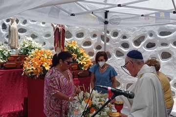 Misa, procesión religiosa y verbena del solajero en San Antonio de Telde/TA.
