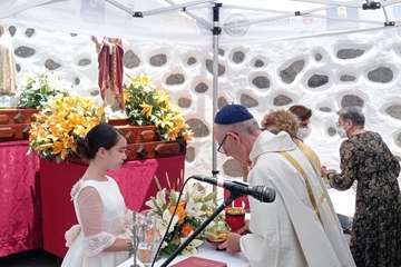 Misa, procesión religiosa y verbena del solajero en San Antonio de Telde/TA.
