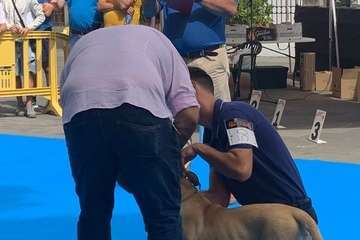 Los presas canarios toman la plaza de San Juan (Telde)/TA.