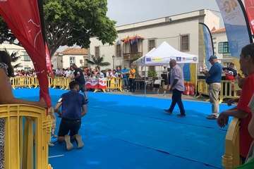 Los presas canarios toman la plaza de San Juan (Telde)/TA.