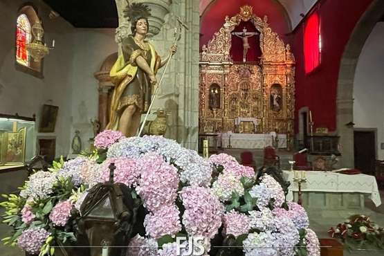 San Juan, el patrono de Telde, listo para la procesión de este viernes festivo en la ciudad/Francisco Javier Santana.