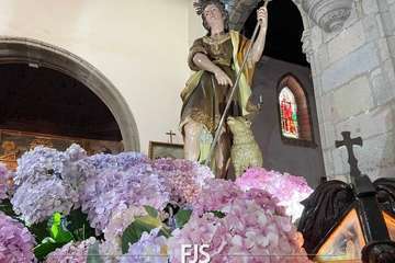San Juan, el patrono de Telde, listo para la procesión de este viernes festivo en la ciudad/Francisco Javier Santana.