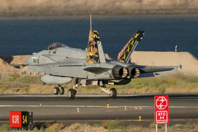 F-18 de la base aérea de Gando / Ejército del Aire