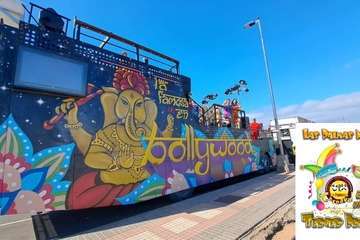 'Las famosas de Bollywood', de Telde, tercer premio de carrozas de la Cabalgata del carnaval capitalino/TA.