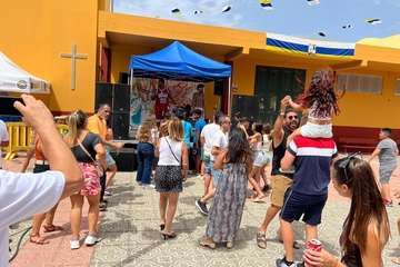 El Goro despide sus fiestas patronales con la procesión de la patrona/TA y Francisco Javier Santana.