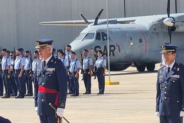 Toma de posesión del coronel Terrados en Gando/TA.