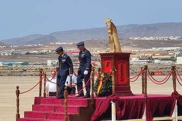 Toma de posesión del coronel Terrados en Gando/TA.