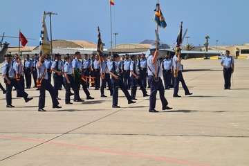 Toma de posesión del coronel Terrados en Gando/TA.
