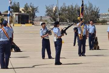 Toma de posesión del coronel Terrados en Gando/TA.