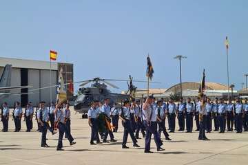 Toma de posesión del coronel Terrados en Gando/TA.