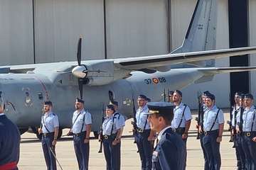 Toma de posesión del coronel Terrados en Gando/TA.