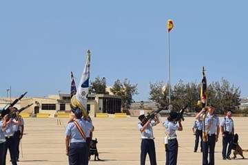Toma de posesión del coronel Terrados en Gando/TA.
