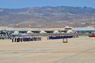 Toma de posesión del coronel Terrados en Gando/TA.