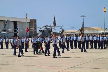 Toma de posesión del coronel Terrados en Gando/TA.
