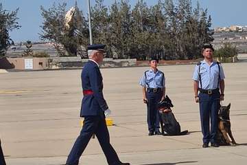 Toma de posesión del coronel Terrados en Gando/TA.