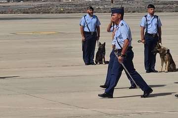 Toma de posesión del coronel Terrados en Gando/TA.