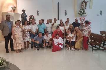 Procesión religiosa en Lomo Cementerio con motivo de la festividad de Santiago Apóstol/TA.