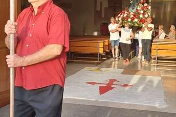 Procesión religiosa en Lomo Cementerio con motivo de la festividad de Santiago Apóstol/TA.