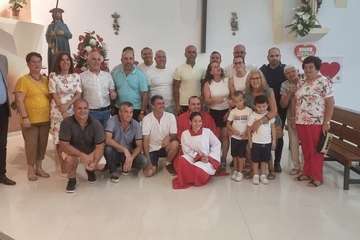 Procesión religiosa en Lomo Cementerio con motivo de la festividad de Santiago Apóstol/TA.