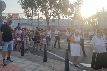 Procesión religiosa en Lomo Cementerio con motivo de la festividad de Santiago Apóstol/TA.