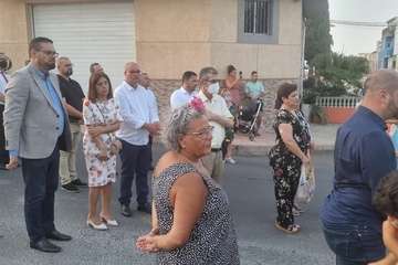 Procesión religiosa en Lomo Cementerio con motivo de la festividad de Santiago Apóstol/TA.