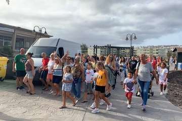 Animado pasacalles anunciador de las fiestas de Melenara/TA.