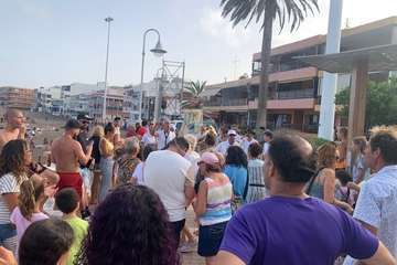 Animado pasacalles anunciador de las fiestas de Melenara/TA.