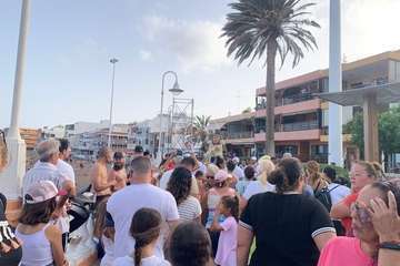 Animado pasacalles anunciador de las fiestas de Melenara/TA.