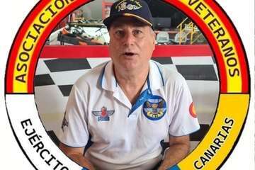 Miguel Ángel Santana (Telde), presidente de la Asociación de Veteranos del Ejército del Aire en Canarias/TA.