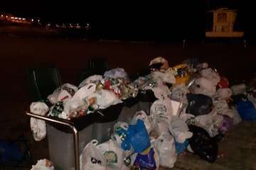 El dispositivo de limpieza retiró 2,5 toneladas de residuos de Melenara tras los fuegos/TA.