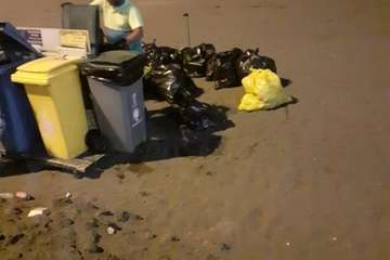 El dispositivo de limpieza retiró 2,5 toneladas de residuos de Melenara tras los fuegos/TA.