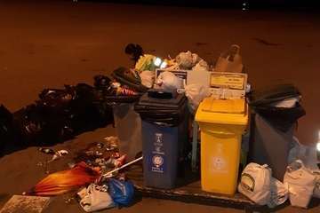 El dispositivo de limpieza retiró 2,5 toneladas de residuos de Melenara tras los fuegos/TA.