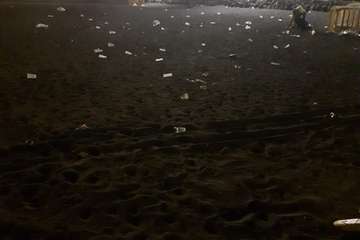 El dispositivo de limpieza retiró 2,5 toneladas de residuos de Melenara tras los fuegos/TA.