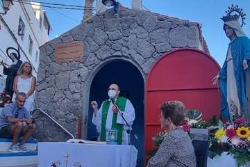 Misa y procesión religiosa para despedir las fiestas patronales de Tufia (Telde)/TA.