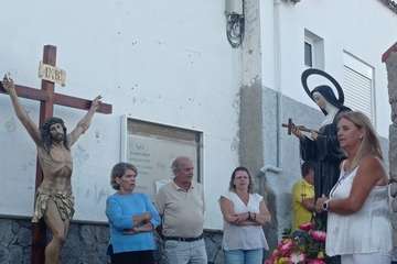 Misa y procesión religiosa para despedir las fiestas patronales de Tufia (Telde)/TA.