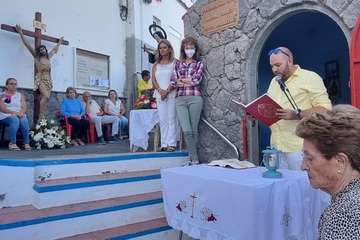 Misa y procesión religiosa para despedir las fiestas patronales de Tufia (Telde)/TA.
