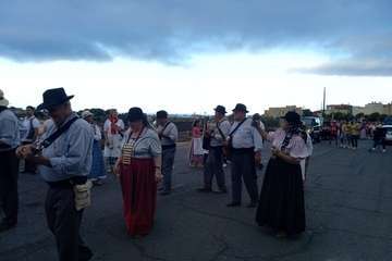 Romería popular, procesión y misa en El Caracol en la despedida de sus fiestas/TA y Francisco Javier Santana.