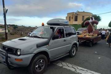 Romería popular, procesión y misa en El Caracol en la despedida de sus fiestas/TA y Francisco Javier Santana.