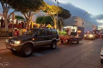 Romería popular, procesión y misa en El Caracol en la despedida de sus fiestas/TA y Francisco Javier Santana.