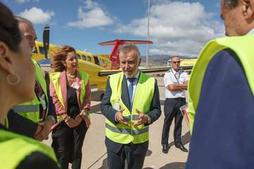 El Gobierno presenta en Gando (Telde) el nuevo avión medicalizado del Servicio de Urgencias Canario/Acfi Press.