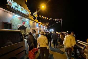 Cazadores combate el frío con una alegre y familiar romería/TA.