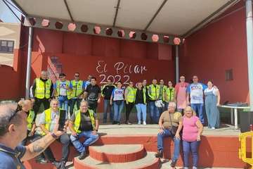 Concentración motera, paella, misa y procesión en Caserones Altos/TA.