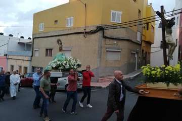 Concentración motera, paella, misa y procesión en Caserones Altos/TA.