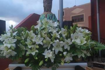 Concentración motera, paella, misa y procesión en Caserones Altos/TA.