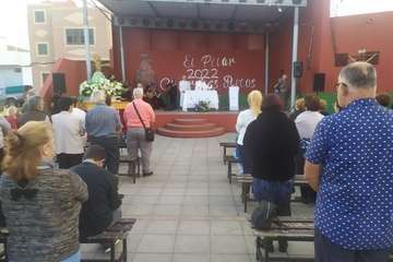 Concentración motera, paella, misa y procesión en Caserones Altos/TA.