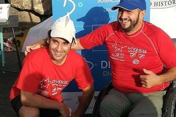 Los teldenses Ernesto Collado y su hija Lara logran cinco medallas en el primer concurso de fotografía submarina inclusiva de Europa/TA.