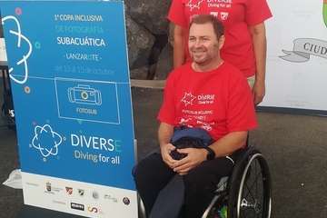 Los teldenses Ernesto Collado y su hija Lara logran cinco medallas en el primer concurso de fotografía submarina inclusiva de Europa/TA.